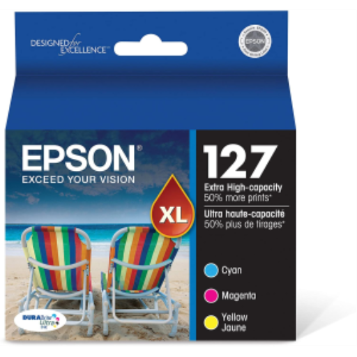 T127520S Epson 127 Extra HighCAP Color Original Ink Cartridge