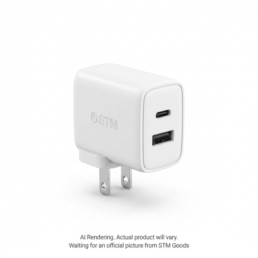 65W Dual Port (Usb-C & Usb-A) Power Adapter (Us Plug) - White
