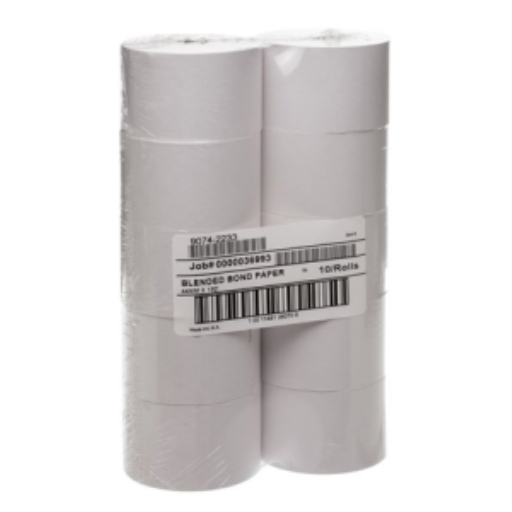 9074-2233 Iconex 44MM X 150' UNE SEULE COUCHE DE PAPIER BOND MÊLÉ 10-10PK