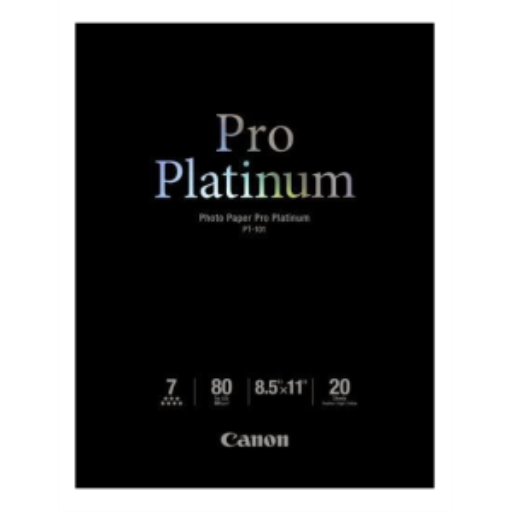 PT-101 8.5" x 11" Photo Paper Pro Platinum (20 sheets/pkg)