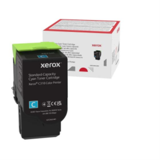 006R04357 Genuine Xerox Cyan Standard Capacity Toner Cartridge, Xerox C310 & C315 Color Printer, (Use & Return)