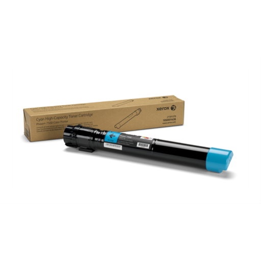 Cartouche de toner haute capacité cyan 106R01436, Phaser 7500