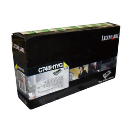 Cartouche de toner jaune Lexmark C/X748 du programme de retour 10K