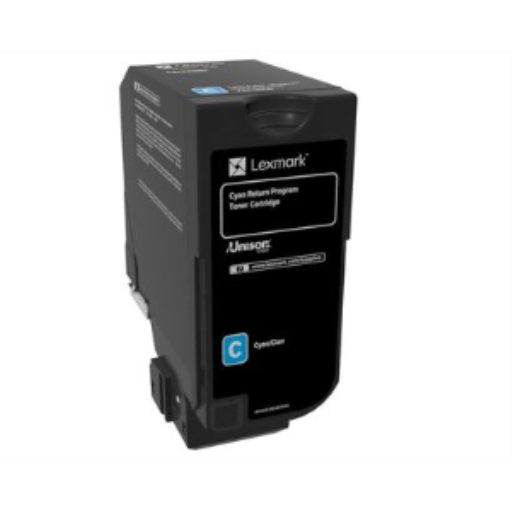 Cartouche de toner cyan 3K du programme de retour Lexmark CS720, CS/CX725