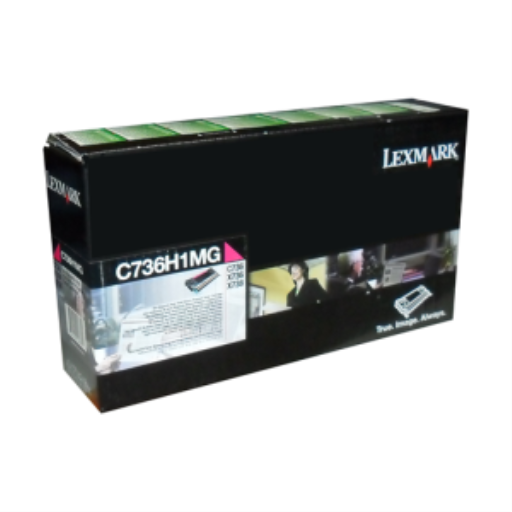 Cartouche de toner magenta Lexmark C/X736,X738 programme de retour 10K