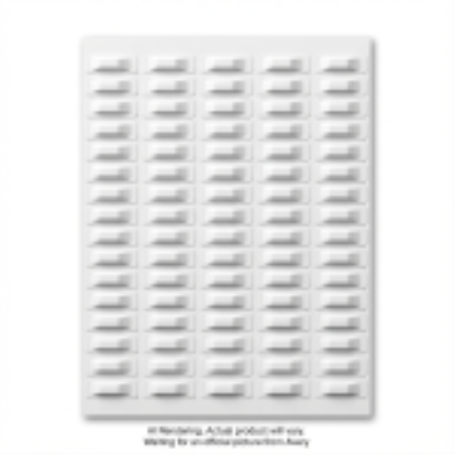 Étiquettes AM Avery à appliquer à la main, unies, 58 Khz, 44,6 mm x 10,15 mm, 108 étiquettes/feuille, 540 étiquettes/boîte