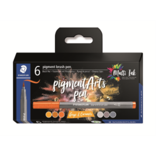Pigment arts Brush Greys & Caramels