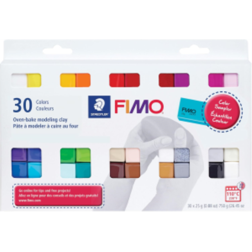 Set Modelling Clay Fimo Soft 30 Assorted Color Pack