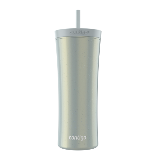 Contigo AUTOCLOSE Shake & Go Tumbler, 591 mL, Bouteille d'eau avec paille, Macaron