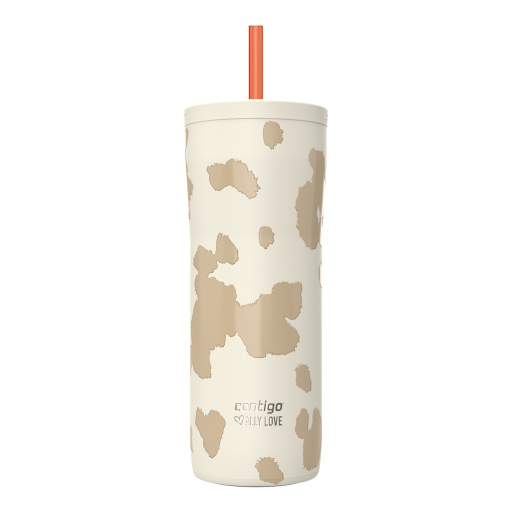 Gobelet Contigo x Ally Love Streeterville 2.0 en acier inoxydable avec paille, 709 ml, couleur Lait d'avoine