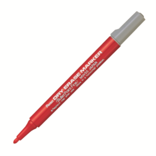 Marqueur effaçable à sec Pentel (3,0 mm), encre rouge