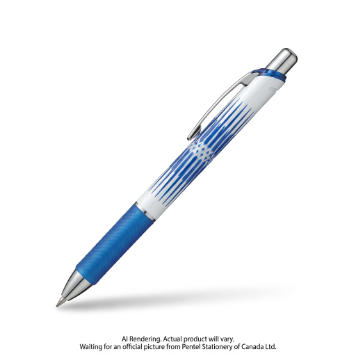 Pentel EnerGel Édition Limitée Edo-Kiriko n°4 (0,5 mm) Pointe Métallique, Encre Bleue