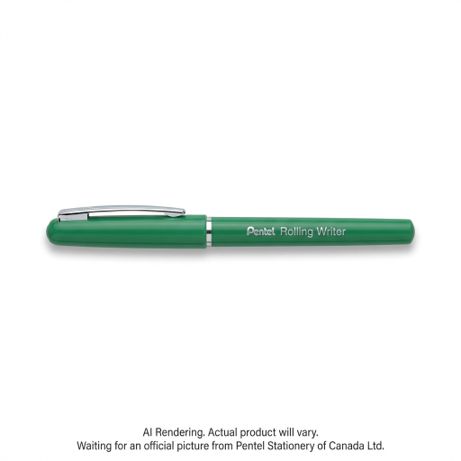 Stylo roller Pentel Rolling Writer, (0,8 mm), Encre verte