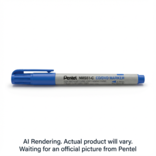Marqueur permanent CD-R/DVD-R (2,0 mm), pointe ogive, encre bleue