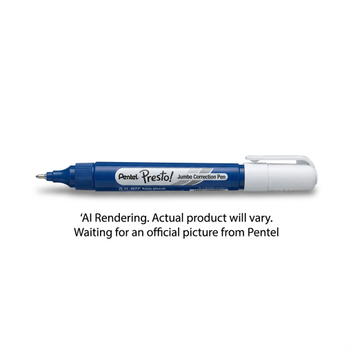 Pentel Stylo Correcteur Pointe Fine 12ML, Présentoir Ouvert, 48 PIÈCES