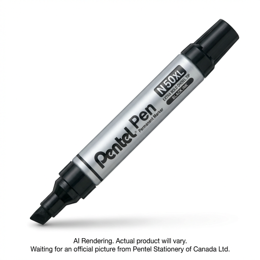 Marqueur permanent Pentel, pointe biseautée extra large, encre noire