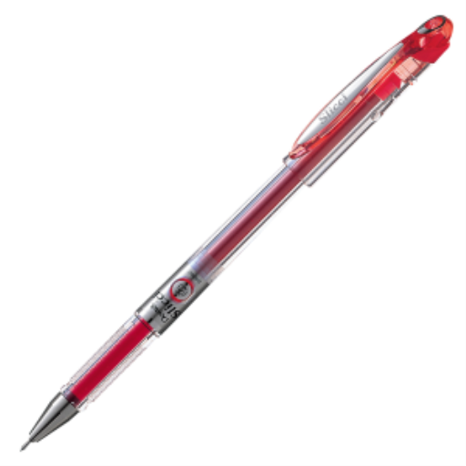 Pentel Arts Slicci (0.25mm) Stylo Gel Pointe Extra Fine - Encre Rouge