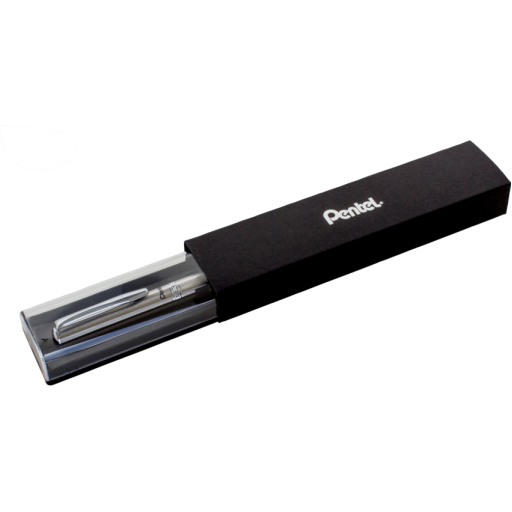 Stylo à bille en argent sterling (0,7 mm), encre noire, 1 pièce avec coffret cadeau