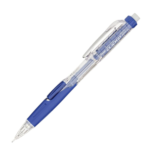 Porte-mine Twist-Erase Click (0,5 mm) Corps transparent, Poignée bleue