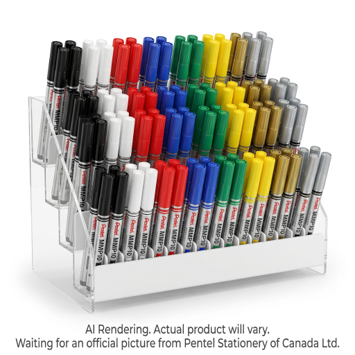 Présentoir de marqueurs peinture Pentel couleurs assorties 1 6DZ (stock ouvert)