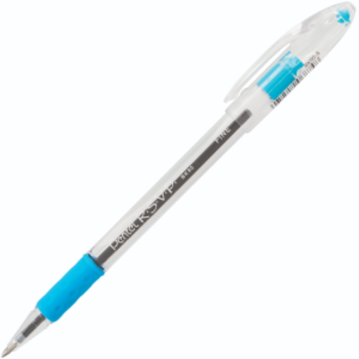 Stylo-bille R.S.V.P., (0,7 mm), encre bleu ciel