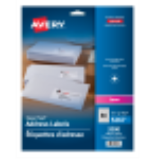 5267 WHITE, EASY PEEL, 1 3/4" X  1/2", PERMANENT,  25 SHEETS