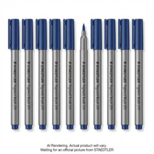Pigment Brush Pen Navy Blue