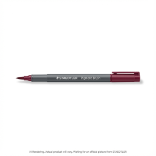 Pigment Brush Pen Bordeaux Red