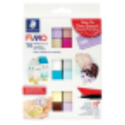 Set Modelling Clay Fimo Soft Foodie Fun 12 Color Pack, 1 Permanent Marker, 1 Modelling Tool