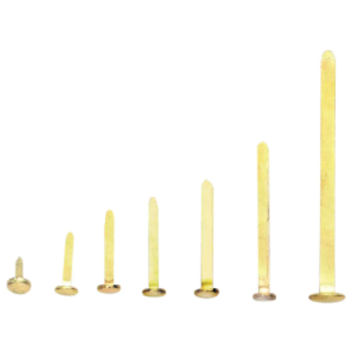 3” – 50/Box – Flat Head - Dia 12mm / 
3 po – 50/boîte – tête plate - dia 12 mm