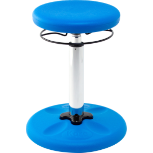 Kore Adjustable Wobble Stool 42-61cm, Blue