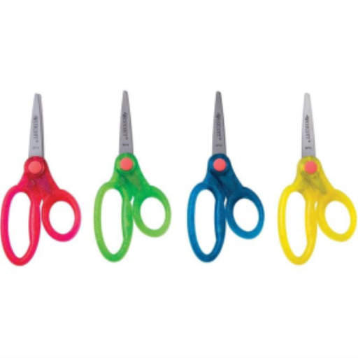 5" Translucent Glitter Scissors Pointed / 
Ciseaux 5" pointus translucide avec des paillettes