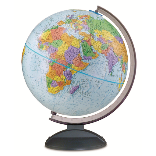 Globemaster-12"/30Cm Diameter Blue Ocean Desk Globe (French)