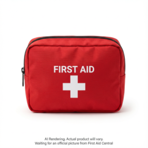 Red Nylon Personal First Aid Kit