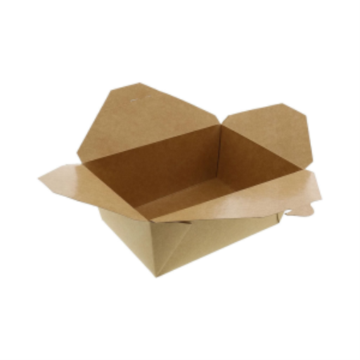 Kraft Take Out Food Container #2, 8.5"l x 6.25"w x 2"h (Pack of 50)