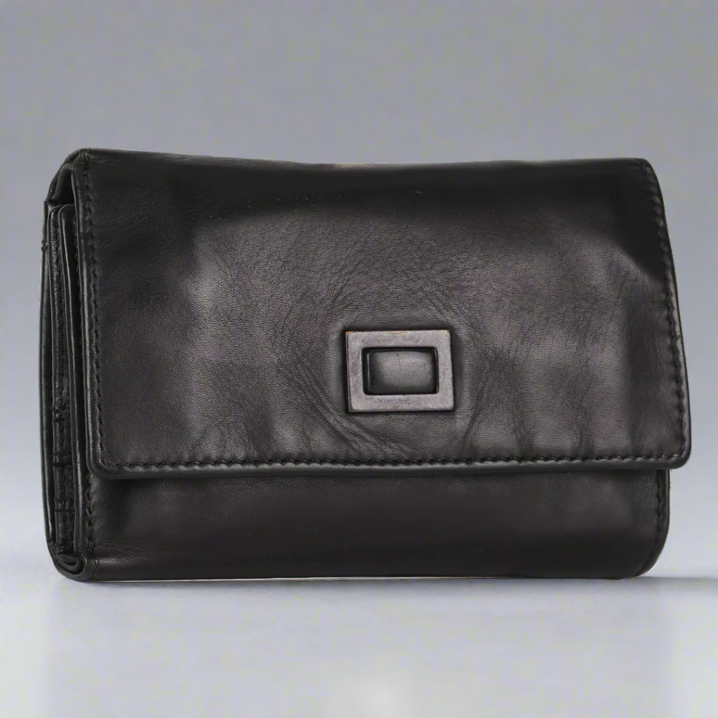 MET Women's Square Tab Leather Wallet