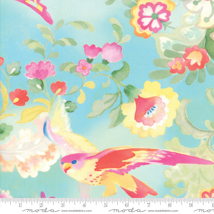 Moda- Flights of Fancy - By MoMo - Turquoise Fluttering Fantasy