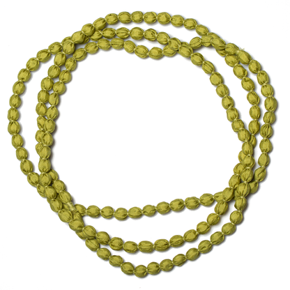 Extra Long Fabric Ball Necklace