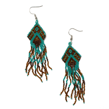 Beaded Aztec Style Earring