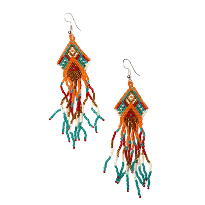 Beaded Aztec Style Earring