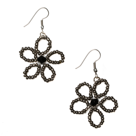 Beaded Flower Earrings