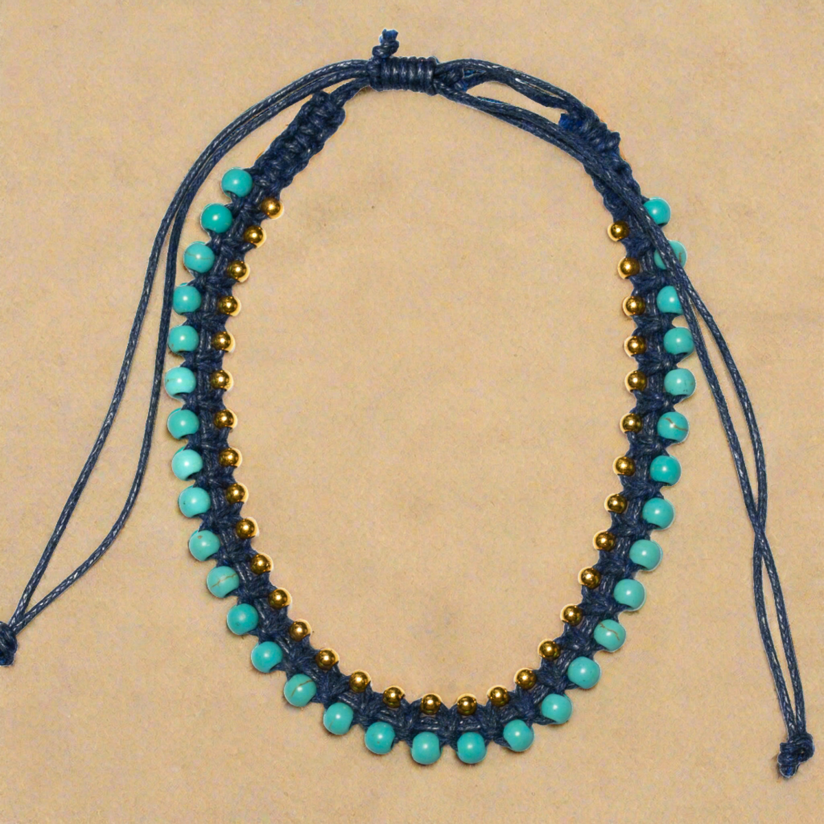 Turquoise Bead Anklet