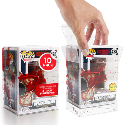 Funko Pop 4 pouces - Sang rouge avec impacts de balles - Protecteur EVORETRO PET 0,40 mm - Lot de 10