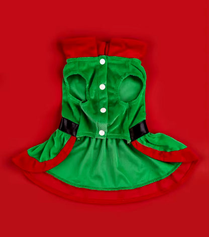 Robe de Noël pour chien – Robe de fête festive pour chiens