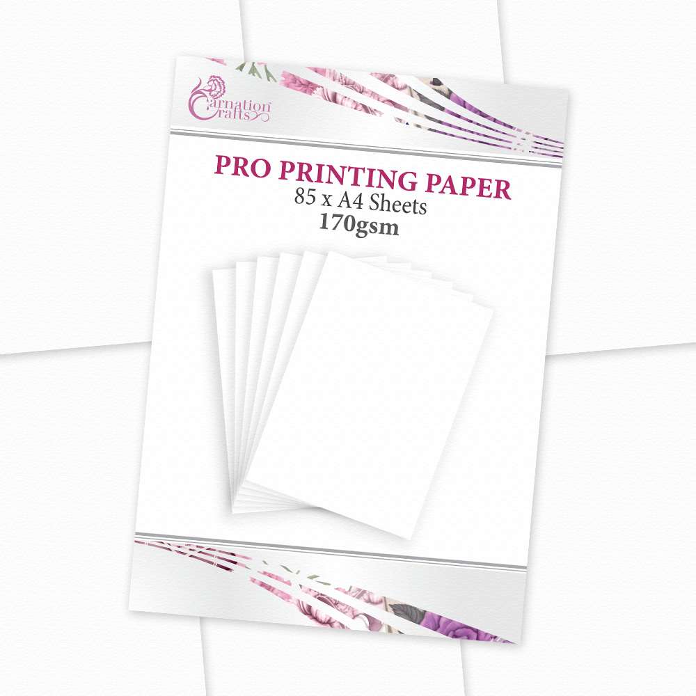 Papier d'impression professionnel Carnation Crafts 170 g/m² (85 feuilles A4)