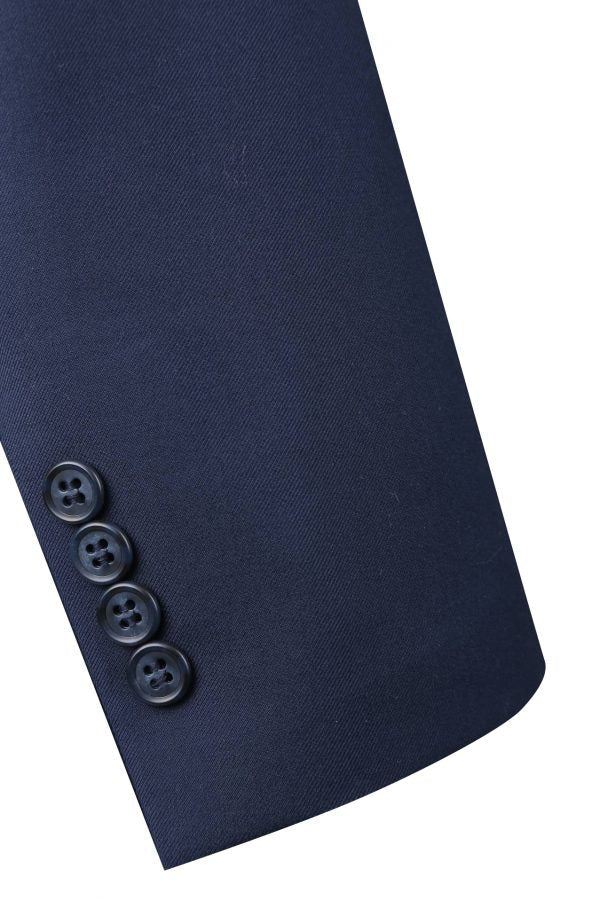 BUILD YOUR PACKAGE: French Blue Slim Fit Suit (Package Includes 2 Pc Suit, Shirt, Necktie or Bow Tie, Matching Pocket Square, & Shoes)