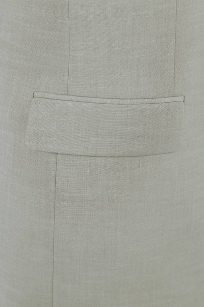 BUILD YOUR PACKAGE: Light Grey Slim Fit Suit (Package Includes 2 Pc Suit, Shirt, Necktie or Bow Tie, Matching Pocket Square, & Shoes)