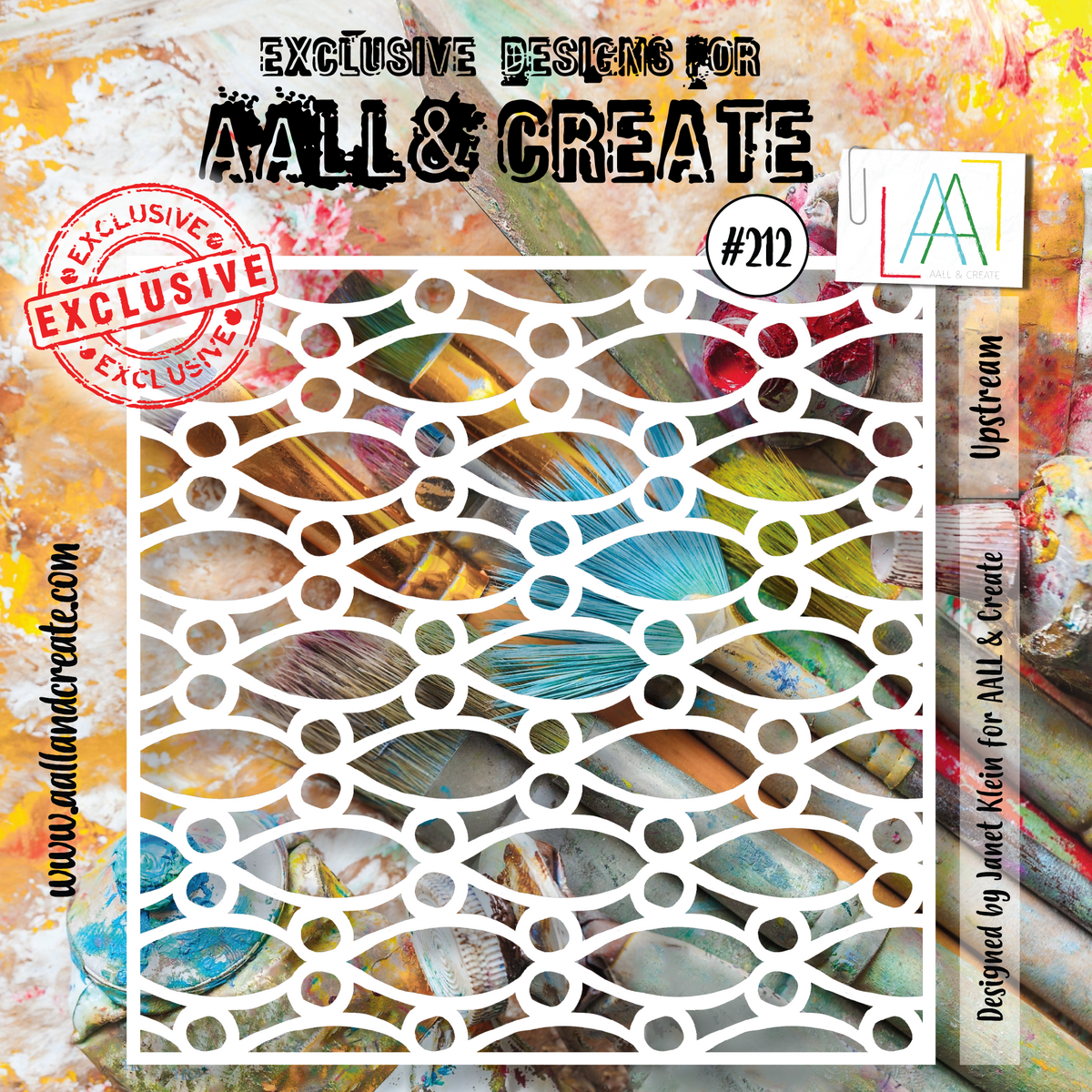 Pochoir AALL and Create 15x15 cm - 212 - Upstream