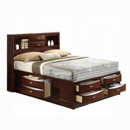 Neend Multi Drawer Storage Platform Bed - Espresso