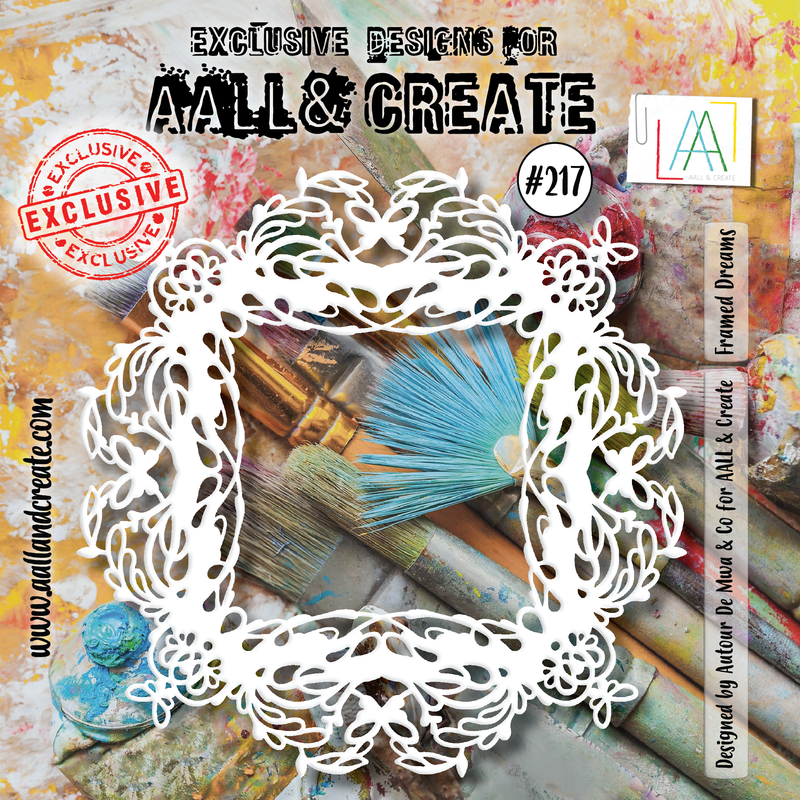 AALL and Create #217 - Pochoir 6"x6" - Rêves encadrés